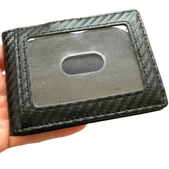 wallet SERMAN BRANDS travel security black bifold - Picture 2 of 12